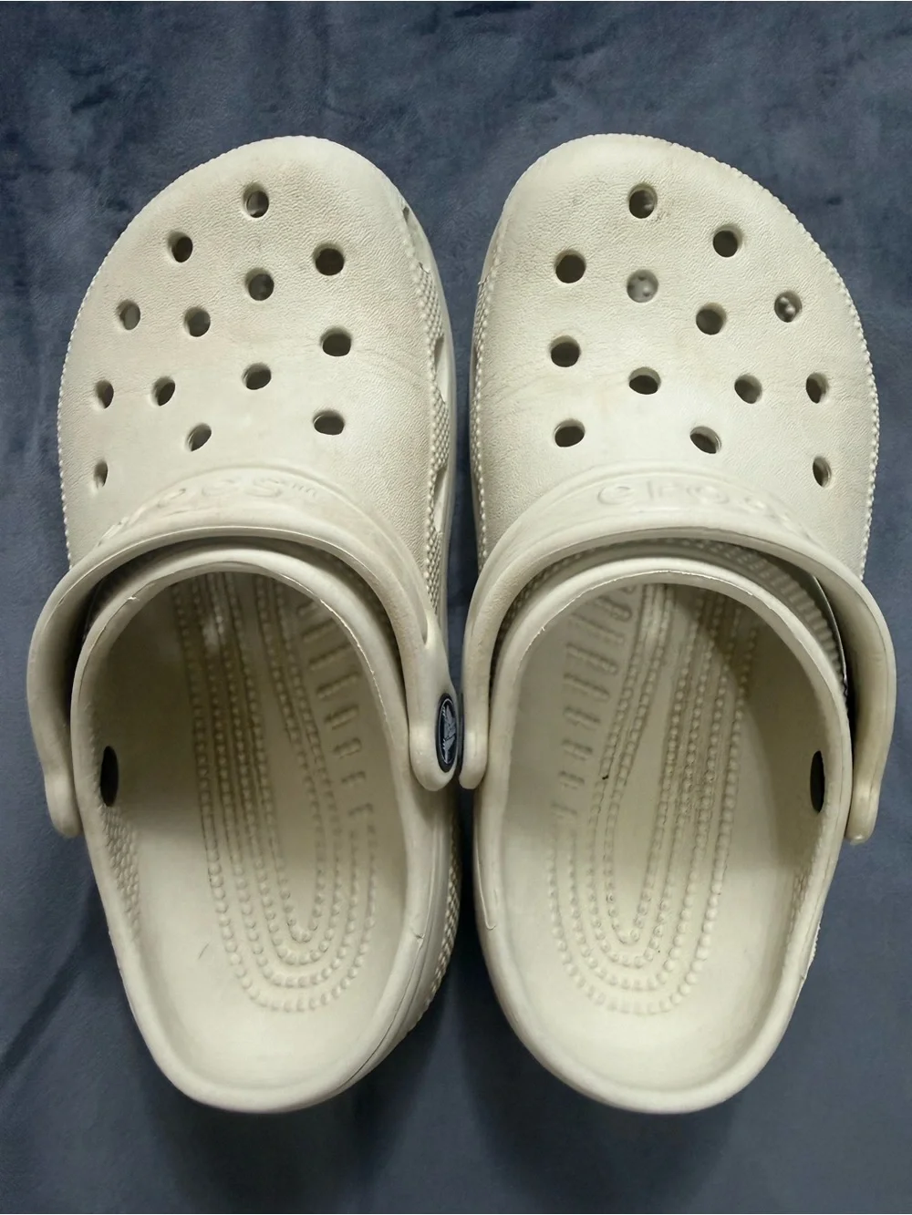 CROCS Kids White Vented Slip-On Clogs